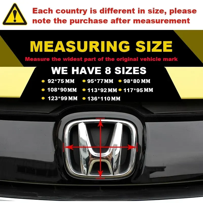 1pc PMMA Car Front LED Emblem Sticker Rear Trunk Light Badge for Honda Accord Civic Odyssey CRV Inspire Amaze Vezel Decoration