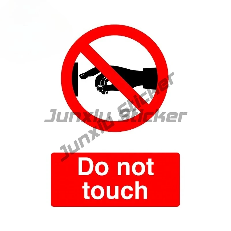 

Do Not Touch Car Stickers Cartoon Warning Fashion Occlusion Scratch Motorcycle Trunk Decal Funny Waterproof Laptop