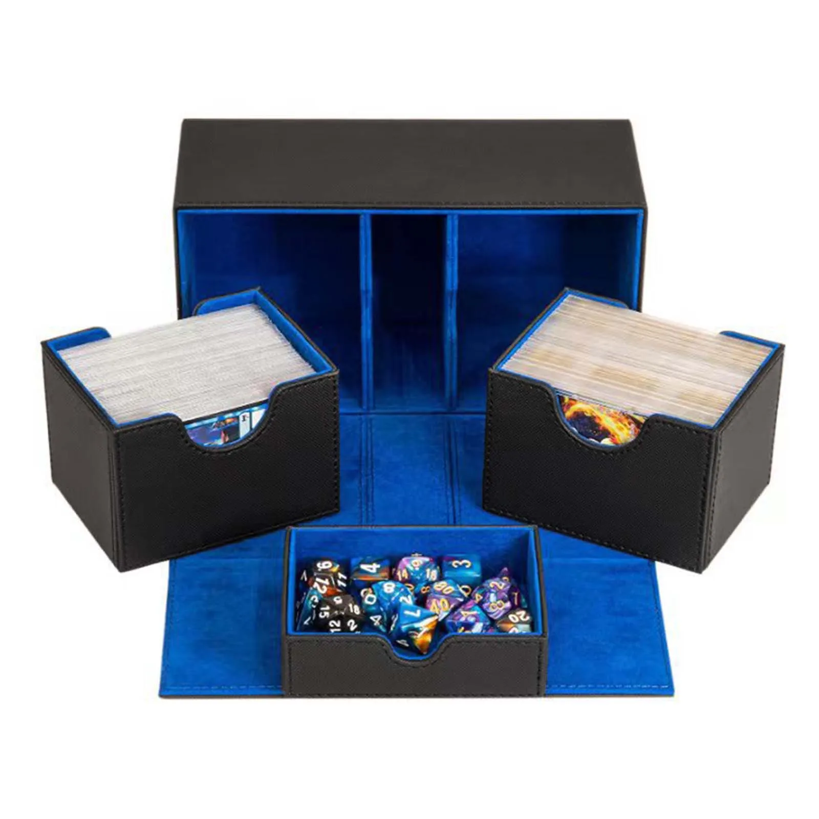 Trading Card Deck Box Case Storage Organizer Container Gathering Card Toy Card Holder Display for Tcg Hobbies Baseball Card