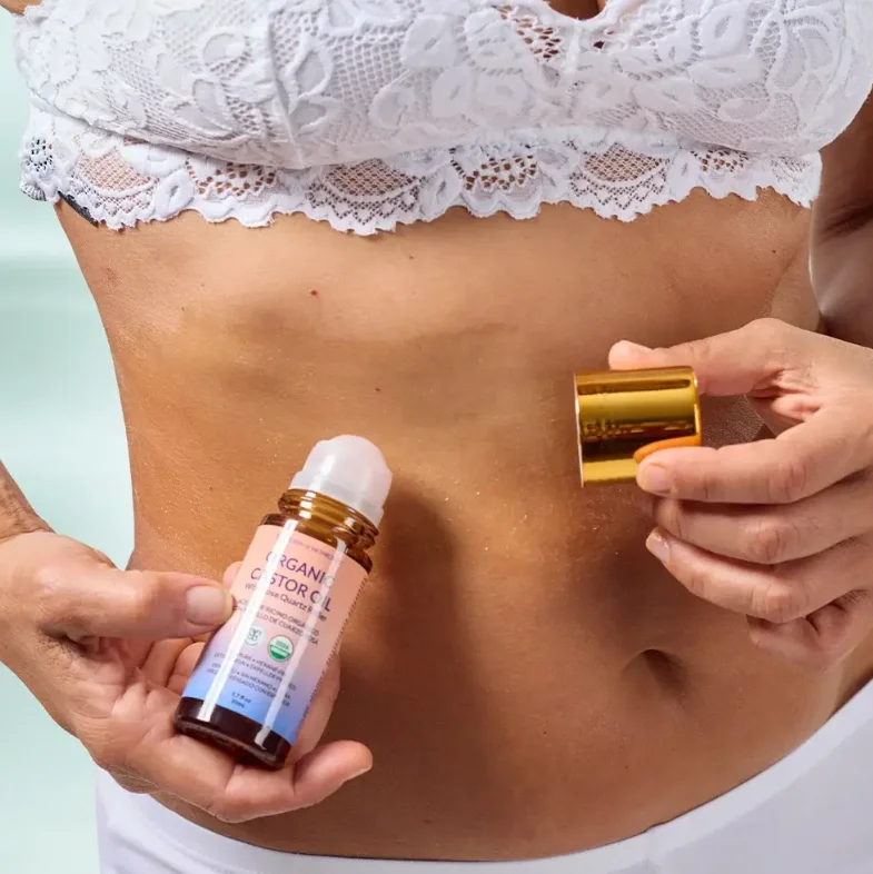 1/2/3pcs Brand Cold-Pressed Castor Oil Roll-on Body Care Roller Serum 50ml 100% Organic Castor Oil Nourish Smooth Skin Essence