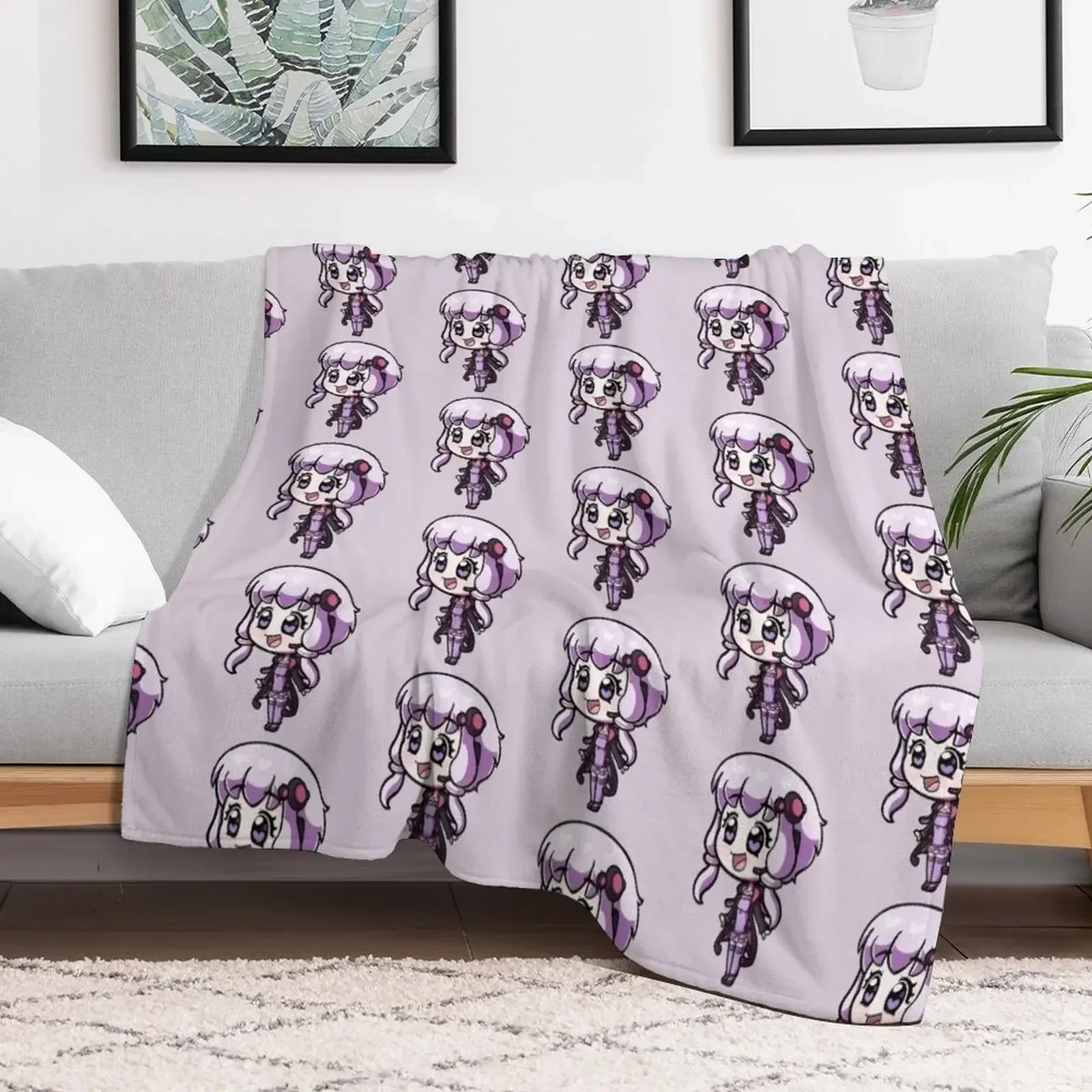 Yuzuki Yukari - Vocaloid Throw Blanket Luxury Throw Hairys blankets and throws Blankets