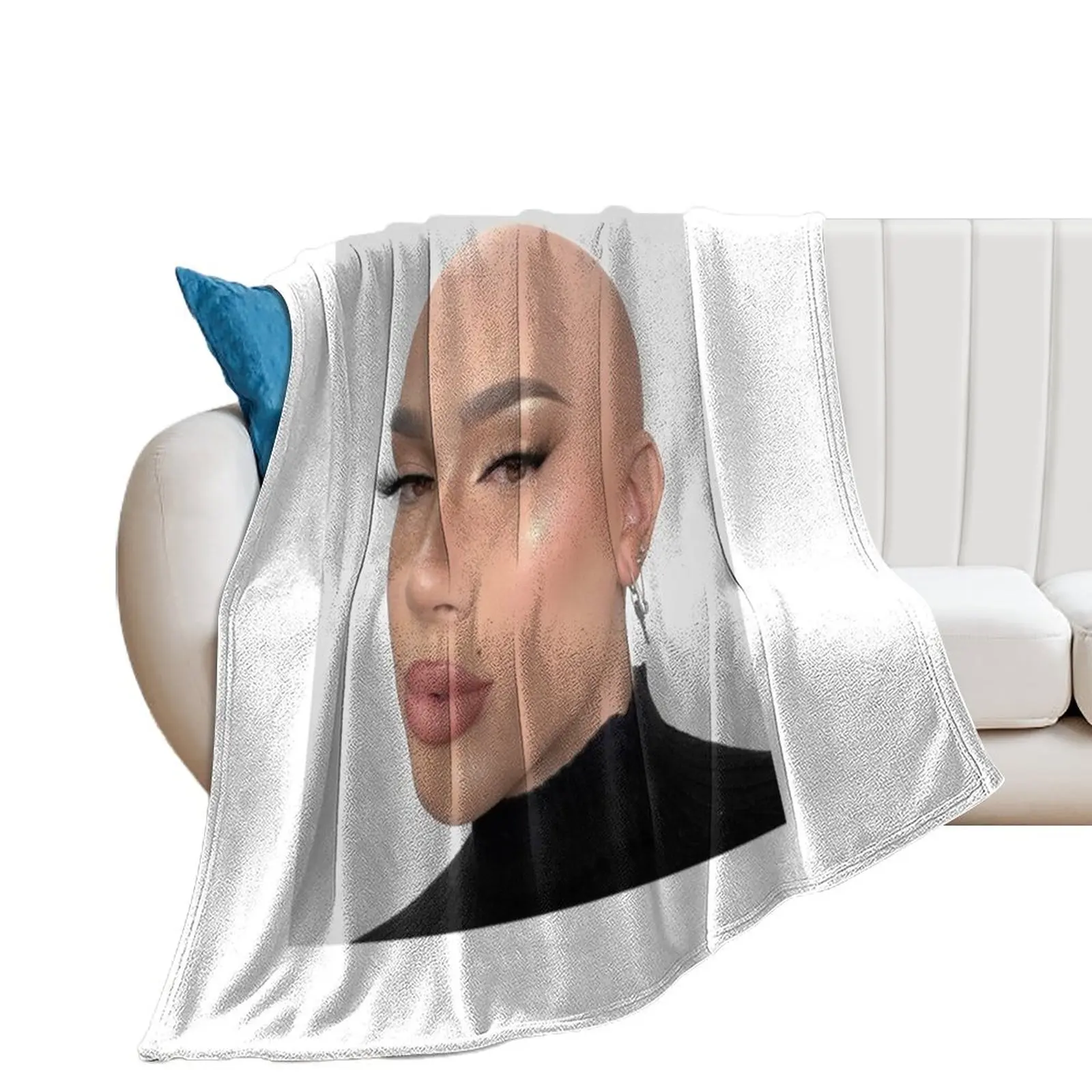 

James Charles Bald Throw Blanket Custom Hairys decorative Comforter Blankets