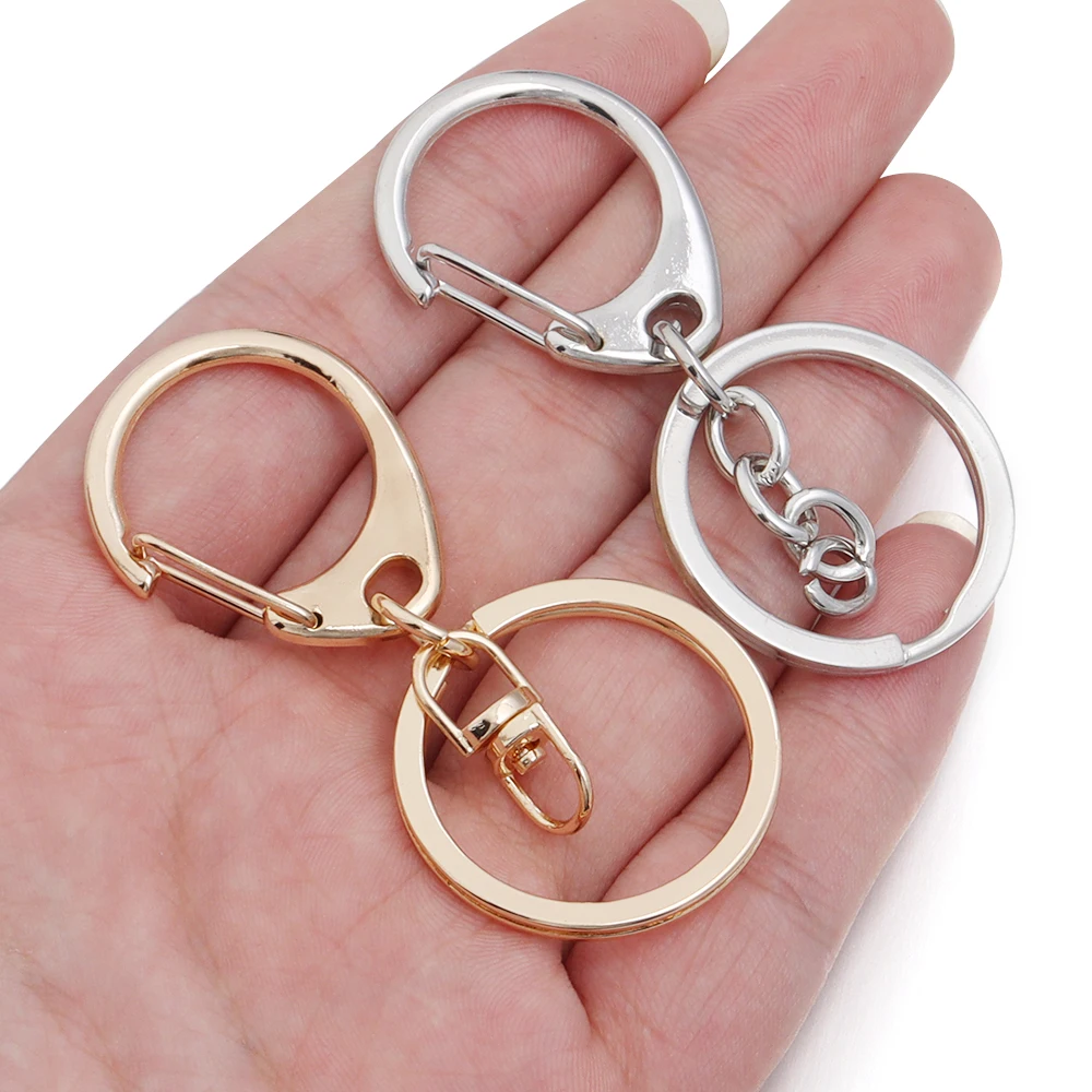 Louleur Hochwertiger Schlüsselring 30mm Schlüsselanhänger D-förmige Schlüsselketten für Schmuckherstellung DIY Schlüsselanhänger Zubehör Großhandel – Detail 2