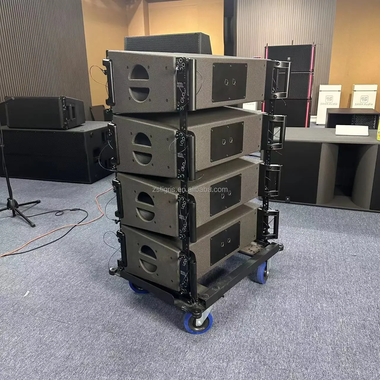 K208 doppelte 8-Zoll-Aktiv-Line-Array-Lautsprecher, professionelles Audio-Pa-Soundsystem für Musikveranstaltungen