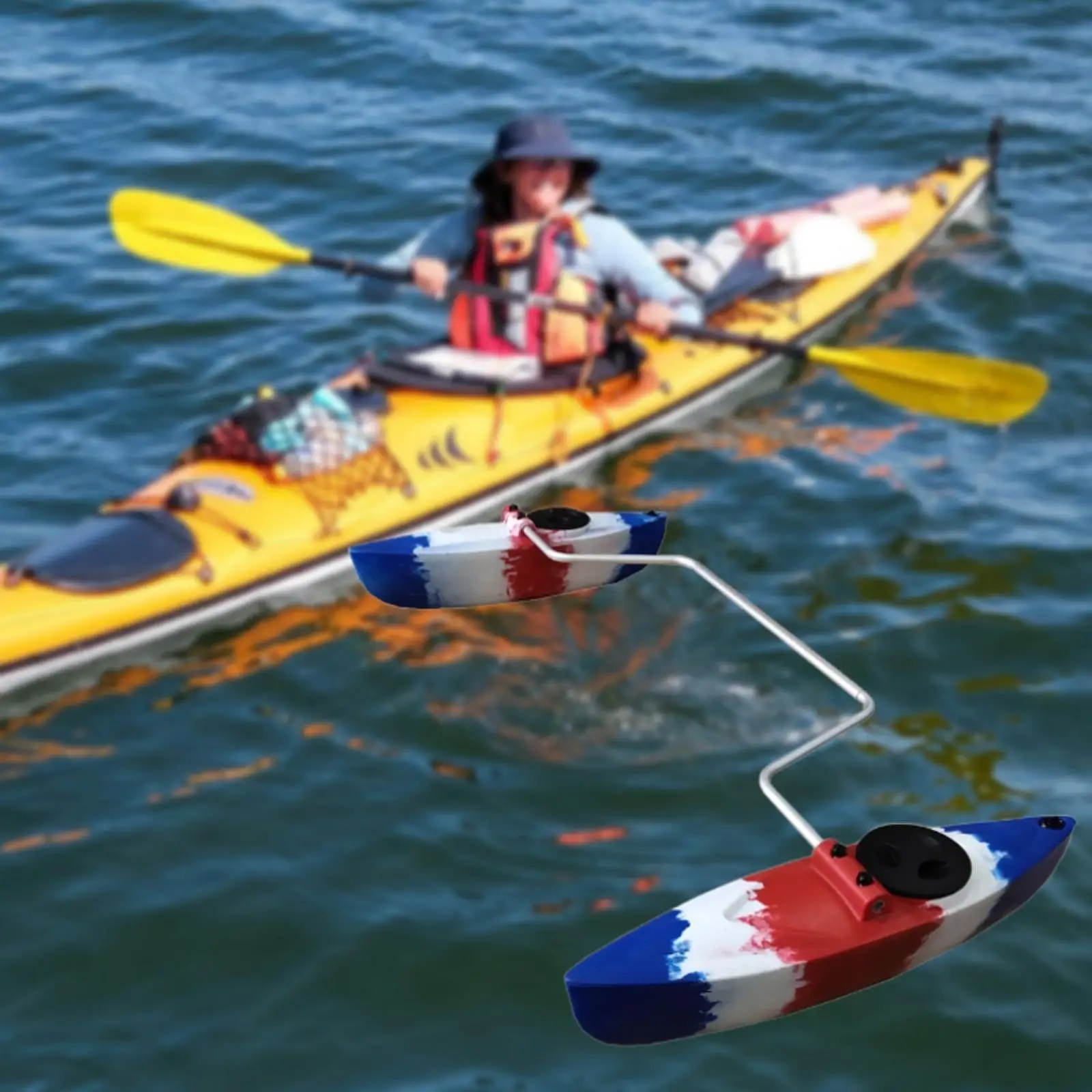 

Kayak Stabilizer Accessory Boat Buoy Stability Balance Buoyant Canoe Stabilizer System for Standing Paddling Outdoor Boating