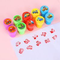 10/20/30pcs Engineering Truck Stamp Toy Kids Truck Party Gift Class Award Construction Engineering Truck Student Stamp Rewards