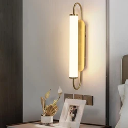 White Tube Wall Lamps Modern Dining Living Room Home Decor Wall Sconce Creative Bedroom Bedside Lighting fixture