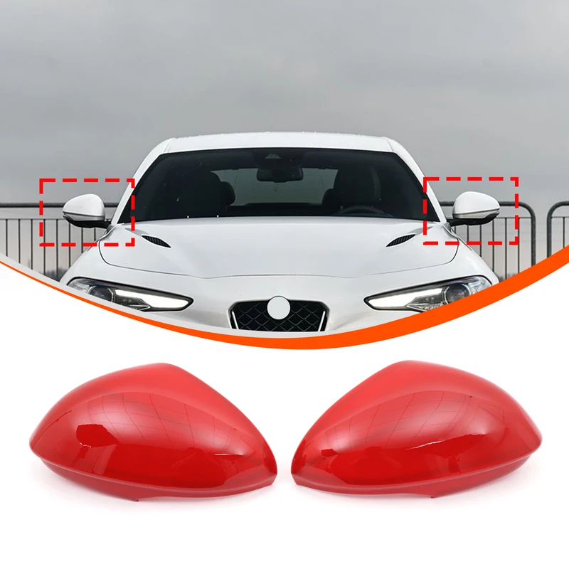 Voor Alfa Romeo Giulia 2017 2018 2019-2022 ABS Koolstofvezel Auto Side Achteruitkijkspiegel Versieren Cover Trim Sticker auto Accessoires