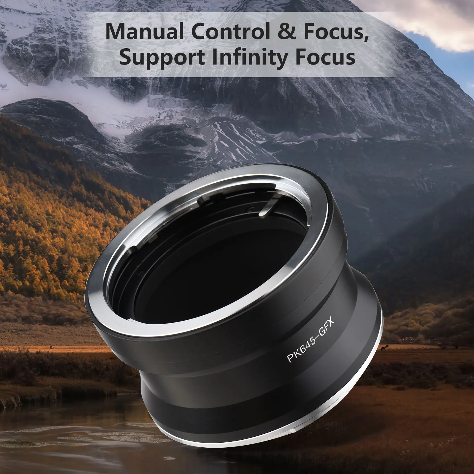 

Замена адаптера объектива камеры PK645-GFX для объектива Pentax PK645 с креплением GFX100 GFX50S GFX50R GFX100S Адаптер gfx 645