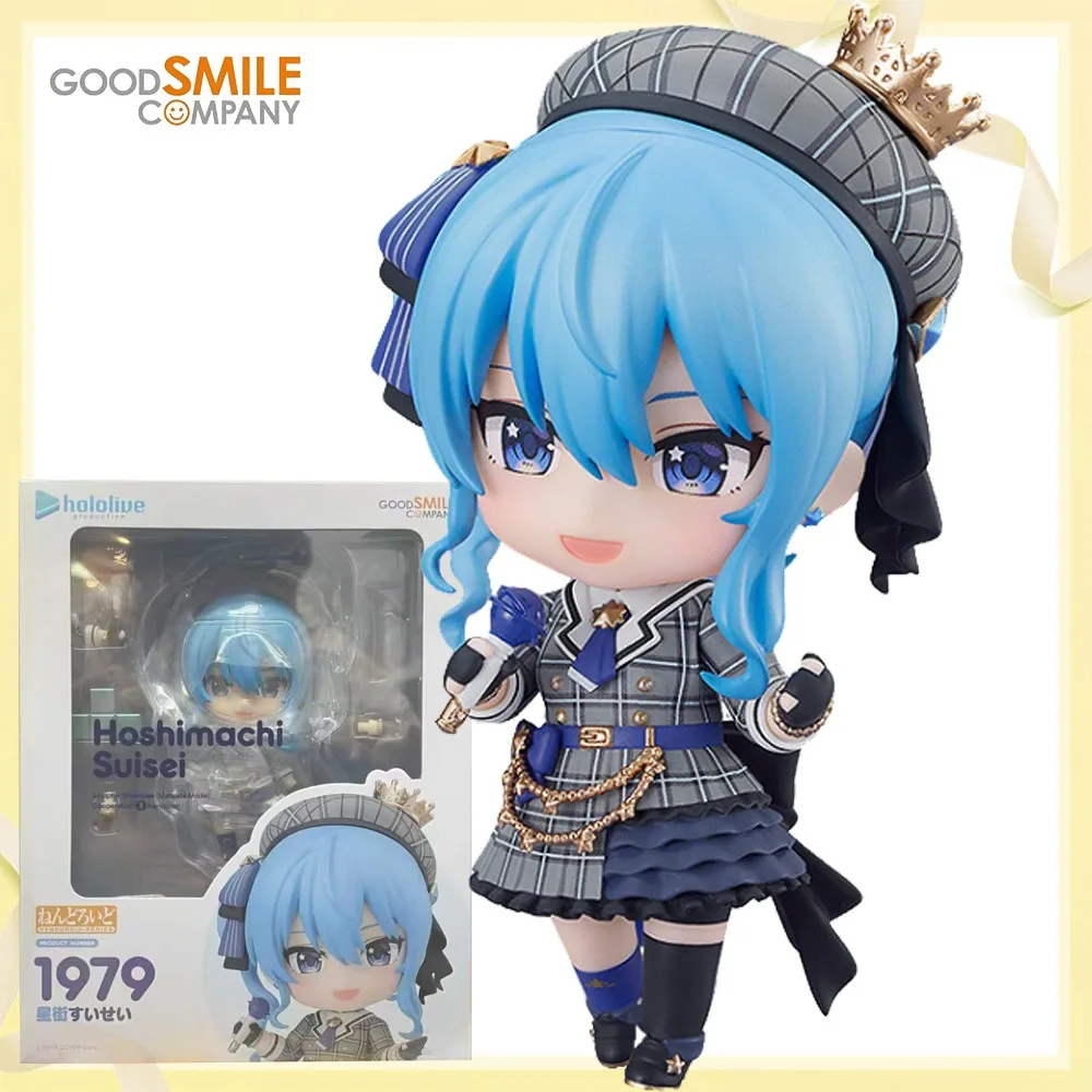 

100% Оригинальная подлинная фигурка Good Smile Company Hoshimachi Suisei Nendoroid (1979) в наличии, модель аниме-персонажа, украшение, игрушка, подарок