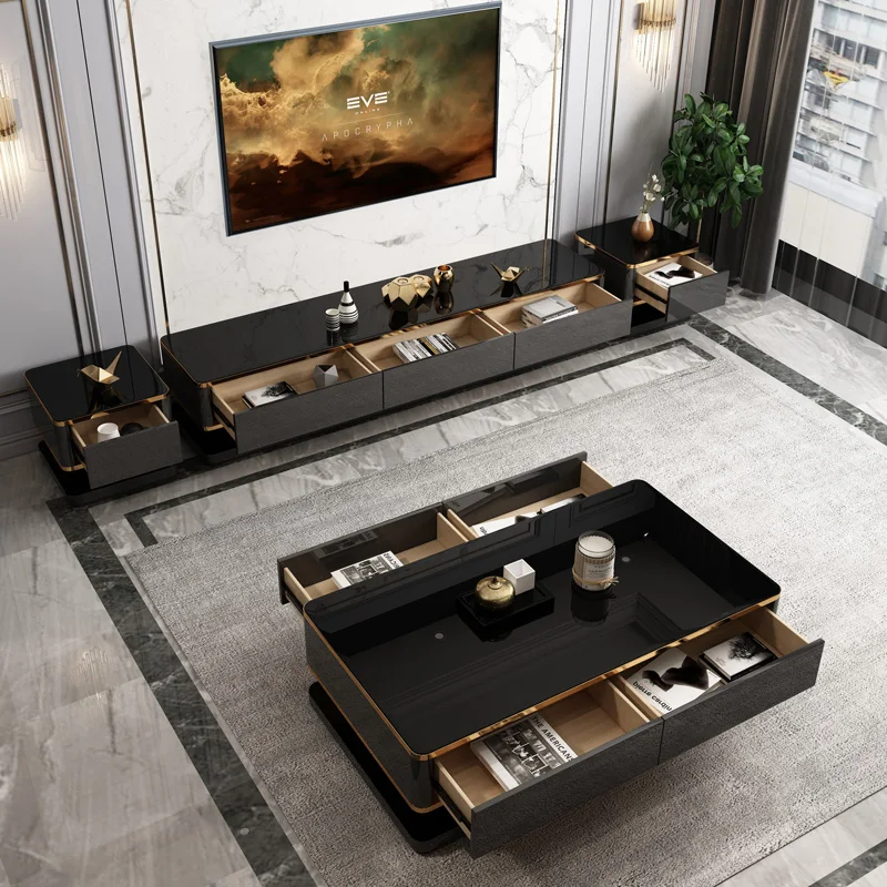 Portaoggetti Mobile TV italiano Decorazione classica Mobile TV unico nordico Designer di lusso moderno Muebles Para Sala Mobili per la casa