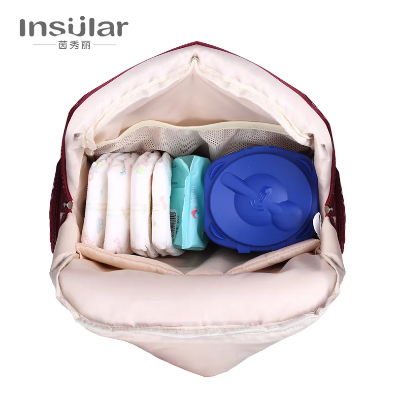 Insular Baby Diaper Bag Multifuntion Nappy Stroller Backpack Maternity Mummy Bag Baby Waterproof Diaper Changing Bag Backpacks