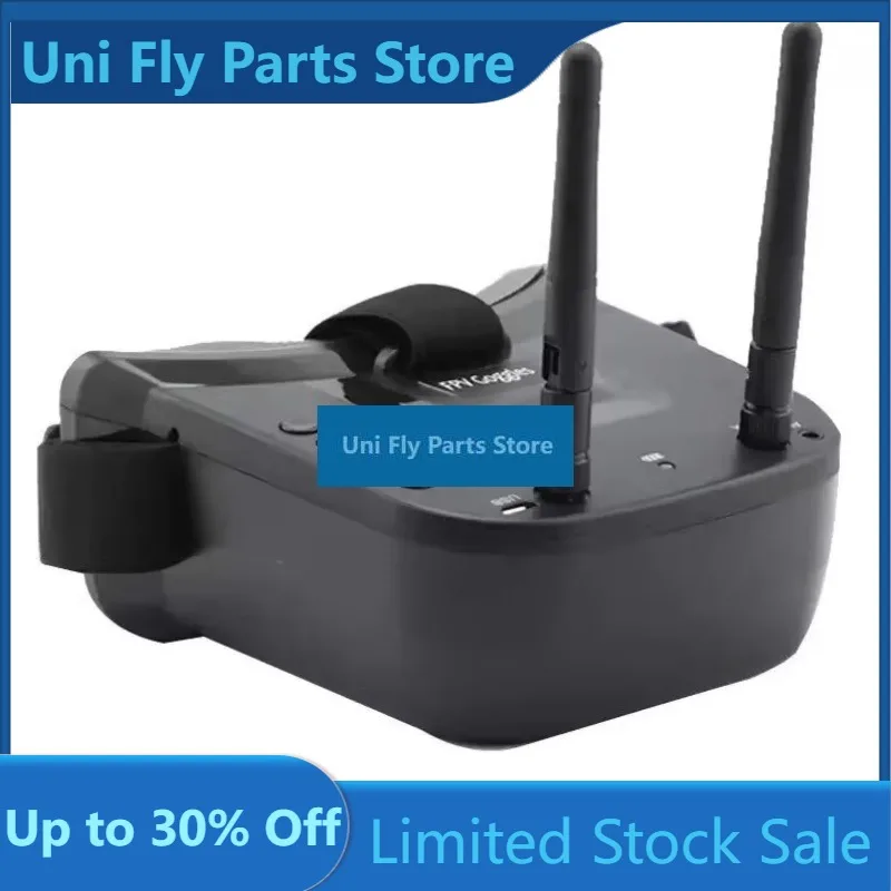 UniFly VR009 FPV Goggles 5.8G 40CH 3 inch 480x320 Video Headset HD DVR Diversity/ CADDX Walksnail Ascent VRX Receiver 5.8Ghz 6km
