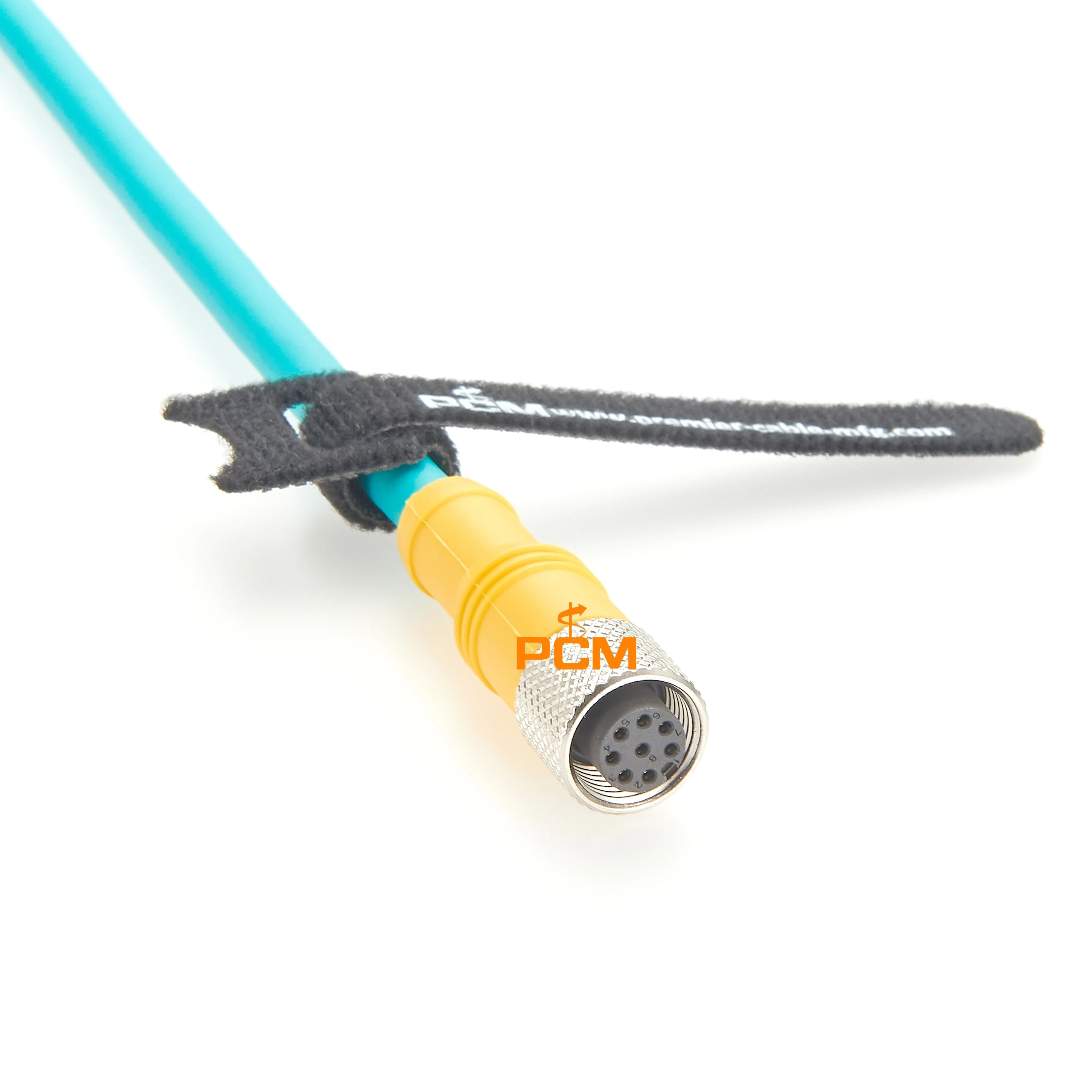 M12 A-Typ Verbindungskabel Wasserdicht IP67 8-Pin A-Code Sensor IO Stromkabel Weiblicher Luftfahrtstecker mit Kabel für Cognex Vision – Detail 2