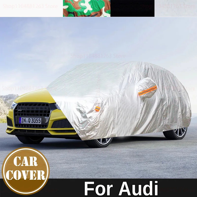

Для Audi A1 A6 E-Tron Q3 R8 TT Q8 Наружная защита Полный автомобильный чехол Снежный чехол Солнцезащитный козырек Водонепроницаемый пылезащитный внешний Universa