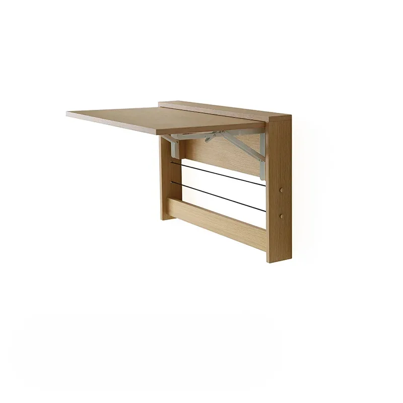 Wall Hanging Multi-function Laptop Table: Compact Folding Learning Desk Invisible Hanging Board with Simple Bookshelf
