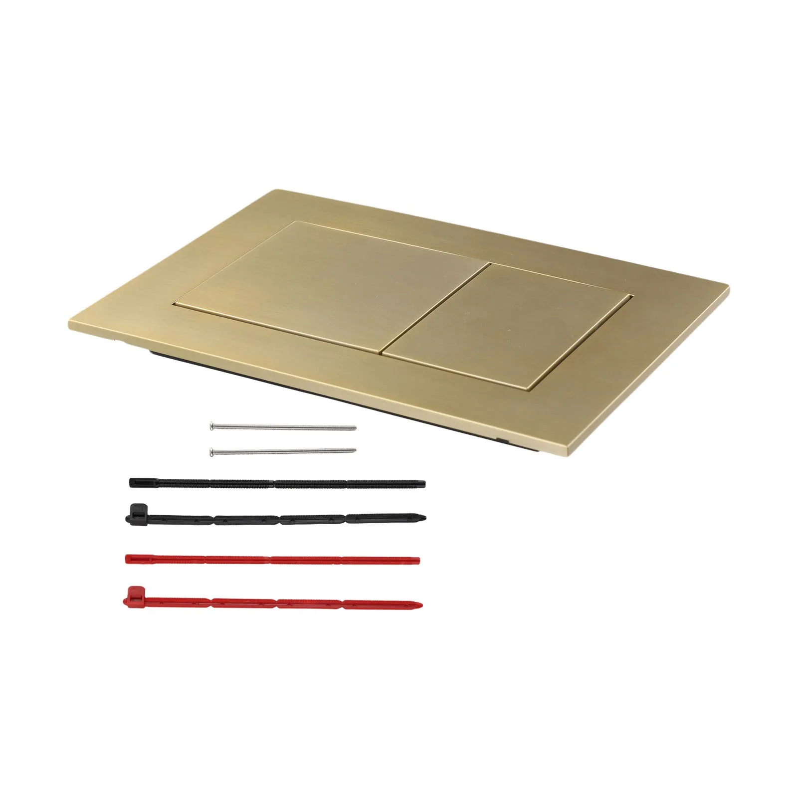 1set Dual Flush Plate For TECE Dual Flush Plate Bright Brushed Gold Concealed Cisterns Flush Panel Bathroom Accessories