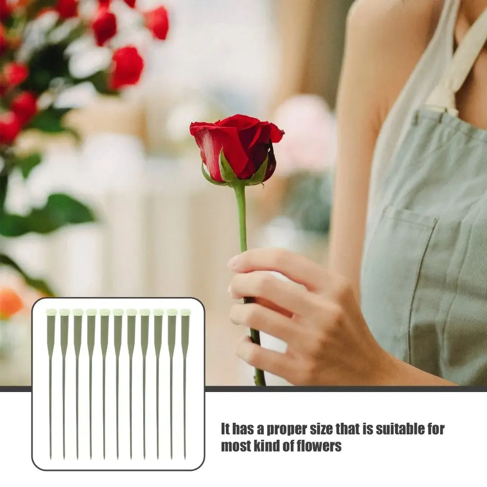 25pcs Plastic Planting Tube Multi-purpose Water Containers Pole Lengthened Nutrient Tube Flower Packaging Flower Shop Supplies