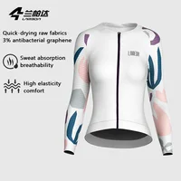 Lameda-camisetas de ciclismo para mujer, ropa de ciclismo transpirable de manga larga para primavera, Jersey de secado rápido para bicicleta de montaña