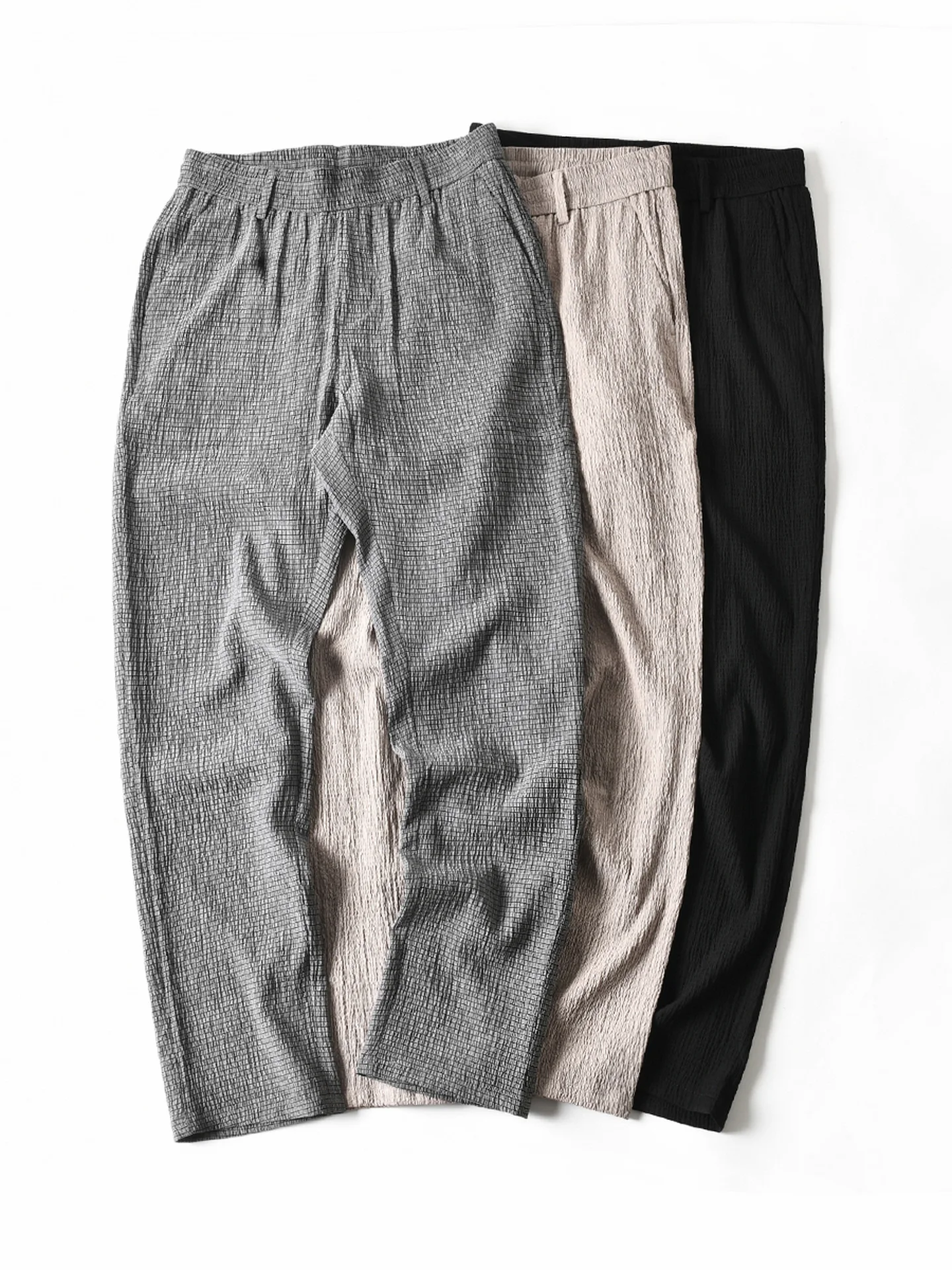 

New American Sle Men's Casual Loose Fit Breathable Lightweight Qui Dry Straight Leg Summer Long Pants Faionable Comfort...