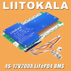 LiitoKala 4S-12V100A/150A/200A-BMS LiFePo4 Lithium Iron Phosphate Battery Protection Circuit Board With Balanced Charging