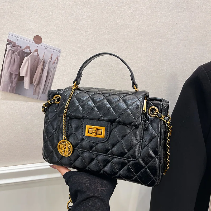 

2025 S/S Women‘s Luxury Shoulder Crossbody Bag, Genuine Leather Multi-way Tote Purse, Vintage Chic Large Capacity Handbag