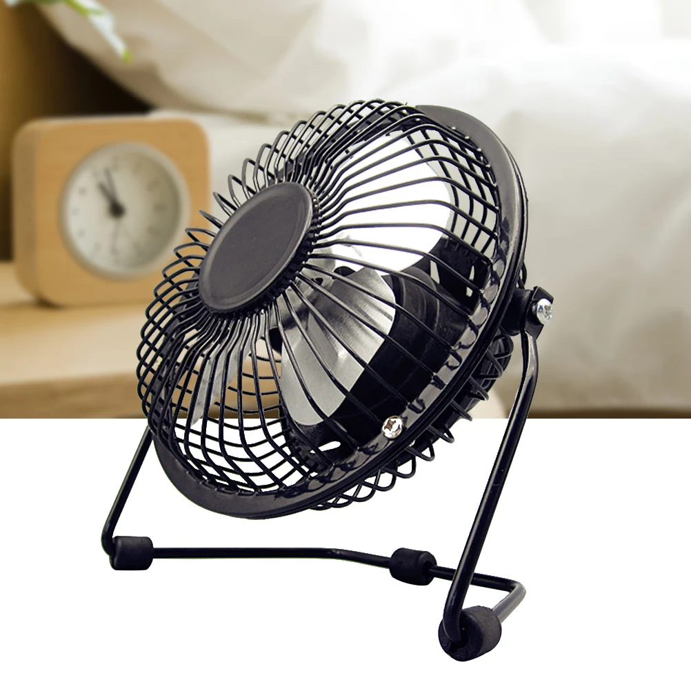 

4 Inch Usb Mini Table Portable Sturdy Metal Blades Adjustable Stand Wall Mountable Space Saving Cooling For Dorm Office Home