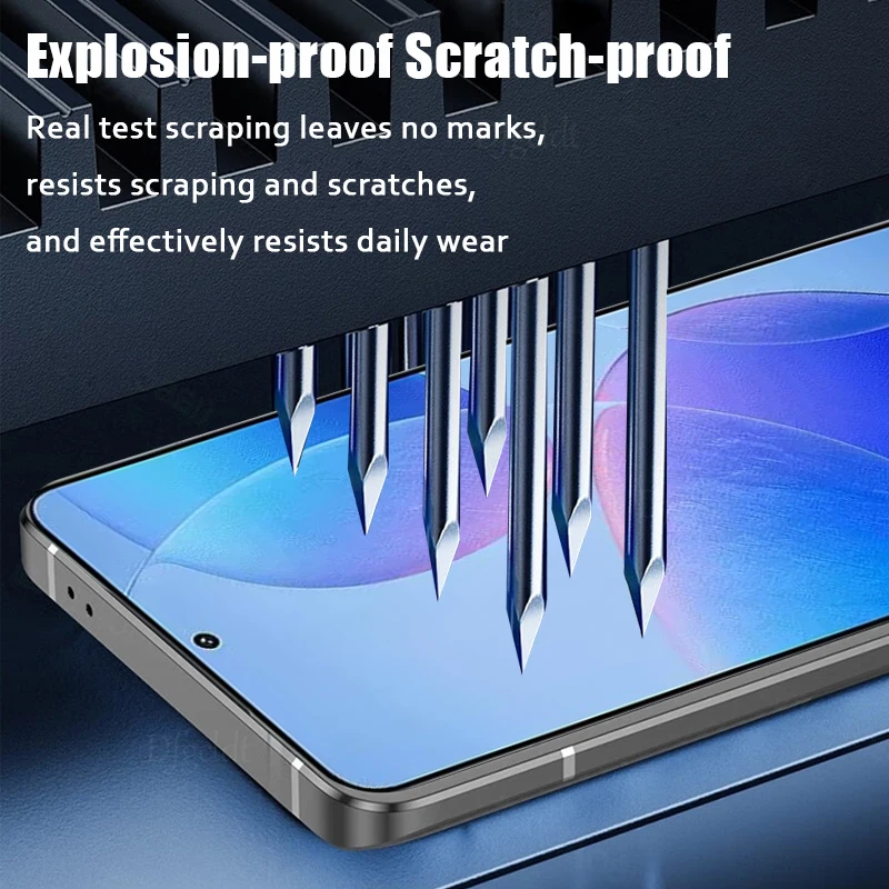 One-click Installation Screen Protectors For Xiaomi Redmi K70 K60 K50 Ultra K70E K60E HD Tempered Glass For Redmi Note 10 9 Pro