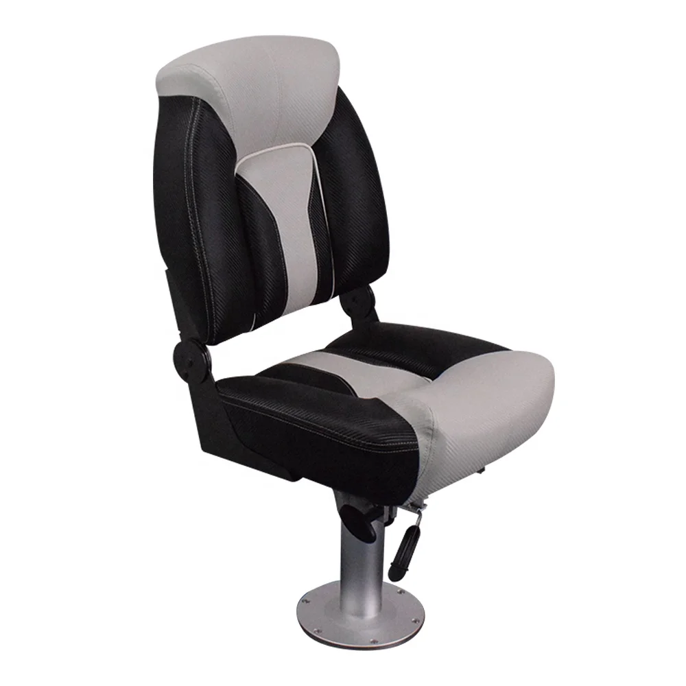 Hot Sale  2021 High Back Folding Boat Driver Seat Marine Seats for Boats Manufacturer