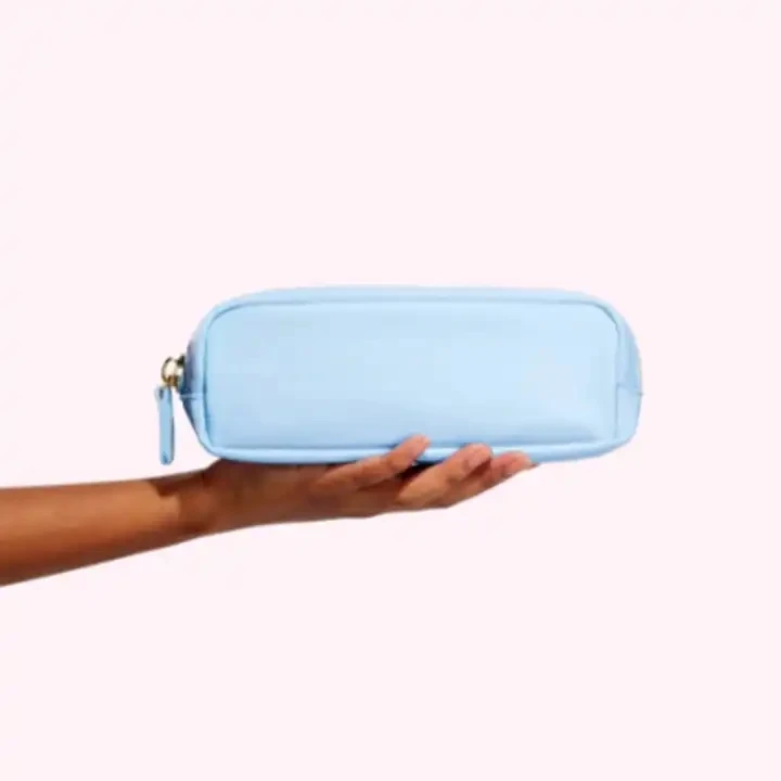 Personalized Stock Nylon Durable Colorful Simple School Bag Holder Storage Pouch Bag Gift Cute Marker Pen Pencil Case