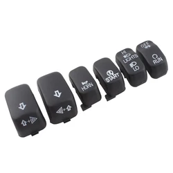 Motorcycle Handlebar Switch Caps Buttons Covers For Harley CVO Dyna Fat Bob Fat Boy Heritage Softail Sportster Street Bob V Rod