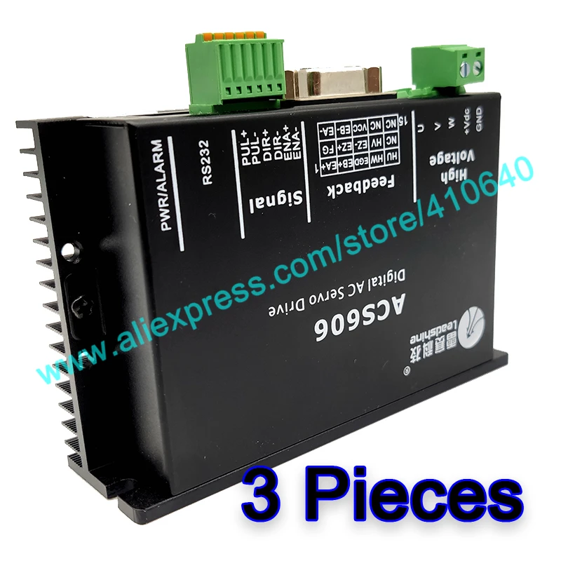 3 Pieces  Servo Motor Driver ACS606 for Bruless Servo Motor 60V 6A Work with Servo Motor BLM57180 from Top Rated Seller Directly