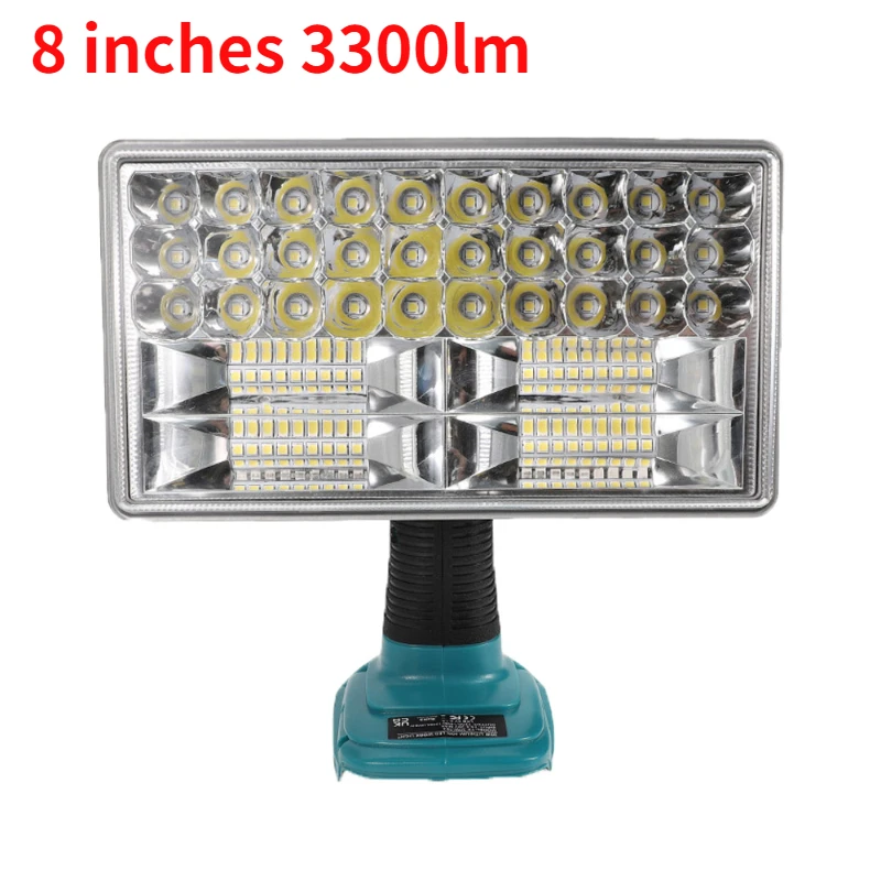 3/5/8 inch LED Flashlight Outdoors Spotlight Light for Makita BL1430 BL1830 Lithium Battery USB Outdoor Lighting with USB