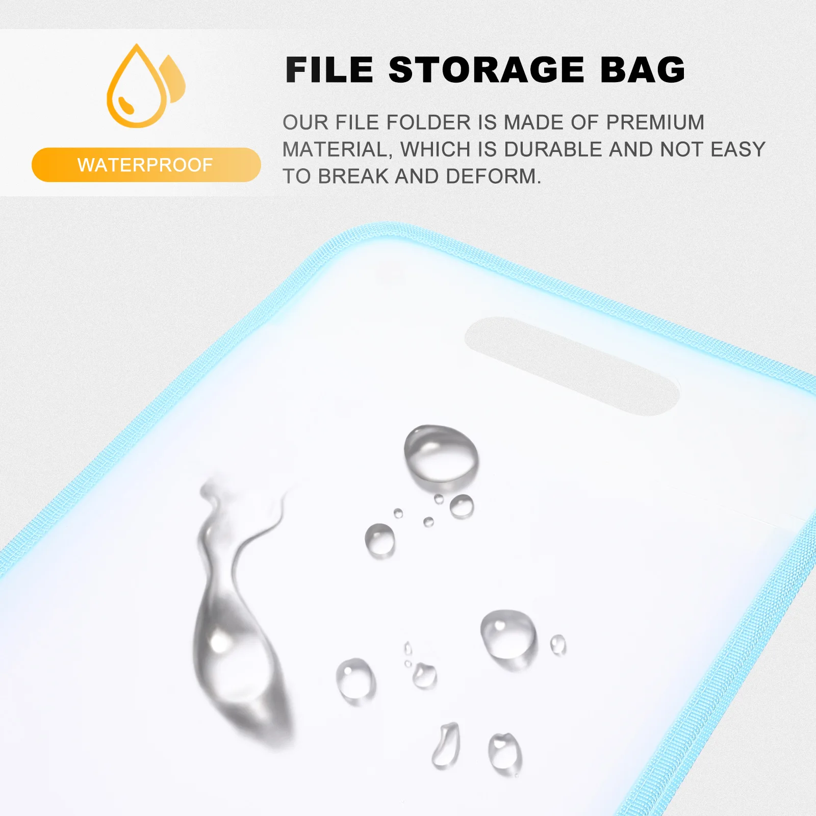 

Portable File Folder Bag A4 Size White Plastic Multi Layer Document ganizer Receipt Storage Holder Home Office Lightweight