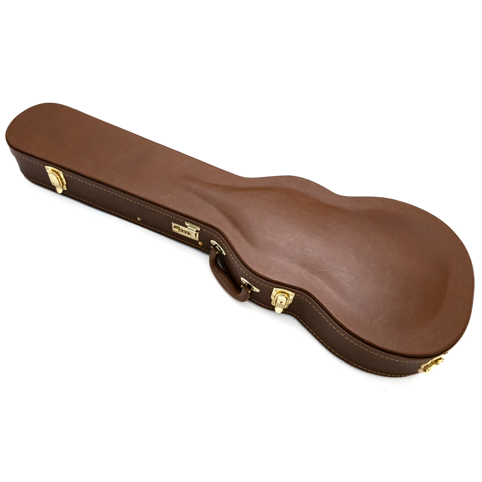 Schützender E-Gitarrenkoffer aus Holz für Gitarren im LP-Stil – Hartschalen-Reisebox