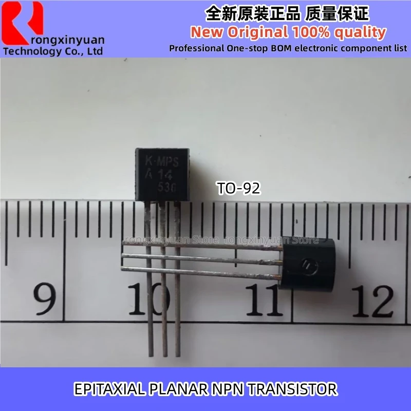 

50Pcs MPSA14 MPSA14-AT/P MPSA14-AT/PF MPS A14 TO-92 EPITAXIAL PLANAR NPN TRANSISTOR Chipset 100% New original