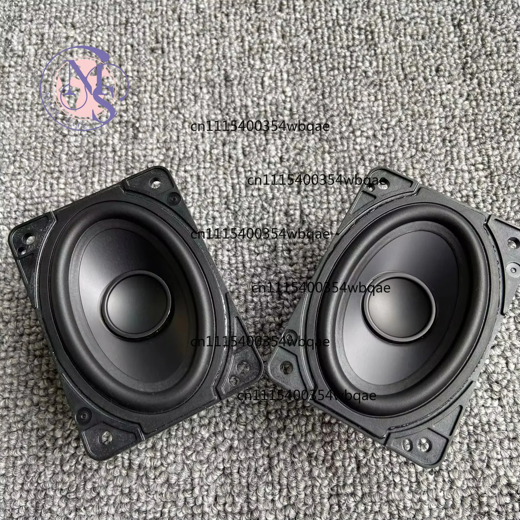 ZOCI-for speaker 2*3-inch square mid range Bass speaker metal sound cap magnesium aluminum Cone Large stroke 1Pairs