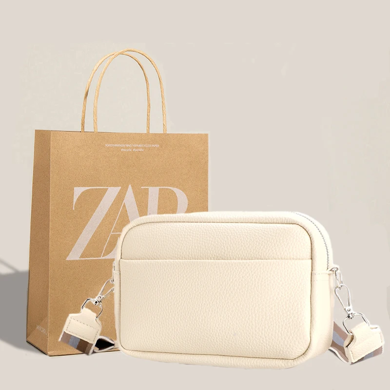 

Trendy Women's Shoulder Bag Summer New Wide Strap Mobile Phone Bag Casual Small Square Bag Fashionable Soft PU Leather