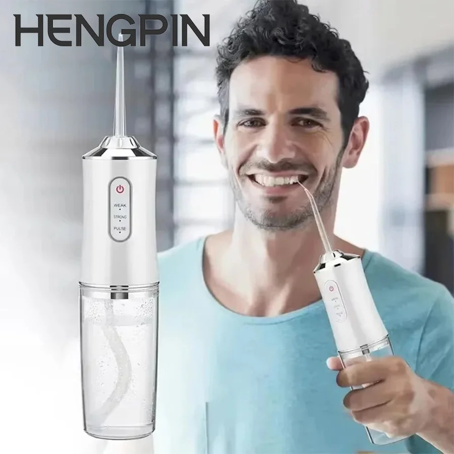 

Умный электрический ирригатор для полости рта, 2025 г., ирригатор для воды, 4 струи, 3 режима, зарядка через USB, водоструйный ирригатор, стоматологический очиститель зубов