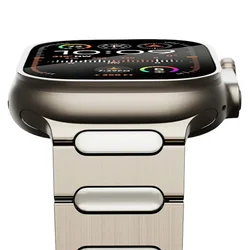 Titanium Band for Apple Watch Ultra 3 2 49mm 9 45mm Men Strap for iwatch Series 11 10 6 5 Se 44mm 46mm Metal Watchband Bracelet