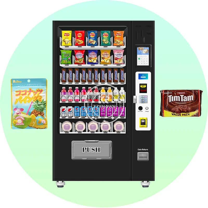 Popular Snack Drink Automatic Combo Vending Machine Bottled Beer Cold Drink Water Hot Food Vending Machine