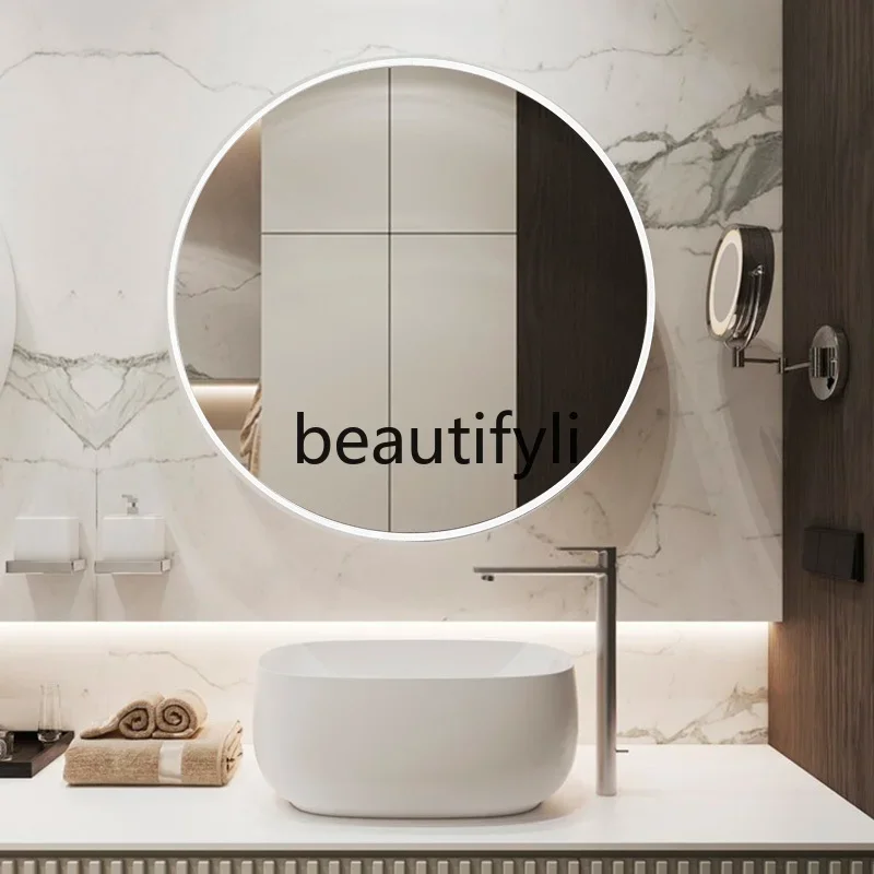 

ss25 Wall-mounted wall makeup mirror bathroom modern simple round mirror hand washing table mirror