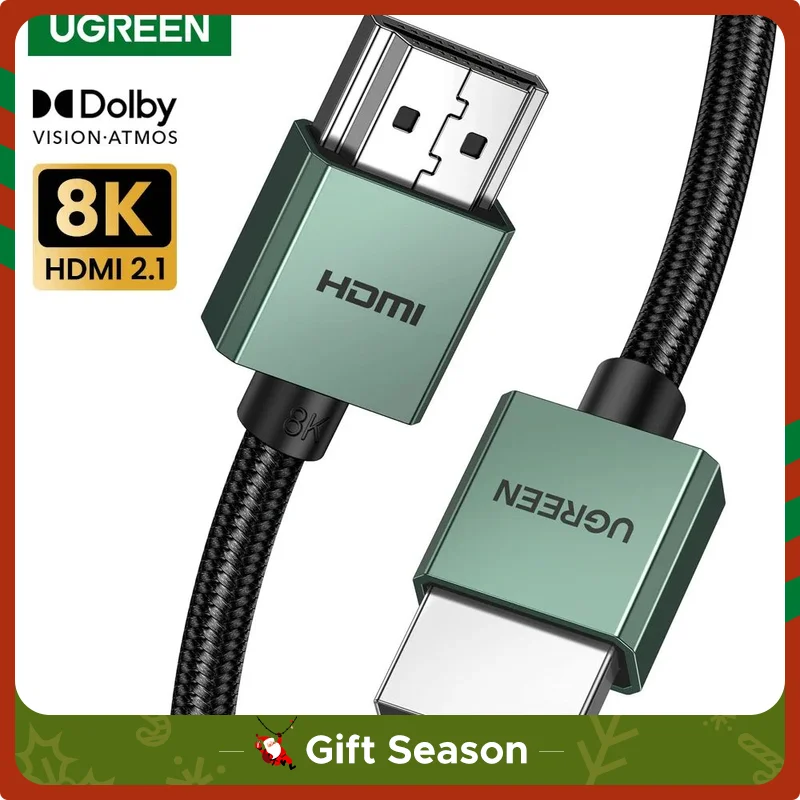 Ugreen Hdmi-Compatibele Kabel 8K/60Hz Videokabels Voor Tv Xiaomi Box Splitter Switcher 3d Hdcp Computer Laptops Displays Snoer