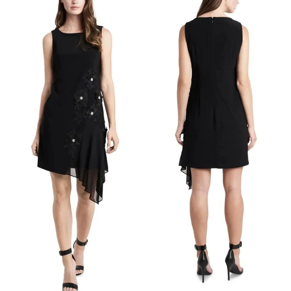

Customized Jersey Pearl Sequined Flower Ruched Clubbing A-line O-Neck Bespoke Occasion Gown Knee Length Dresses