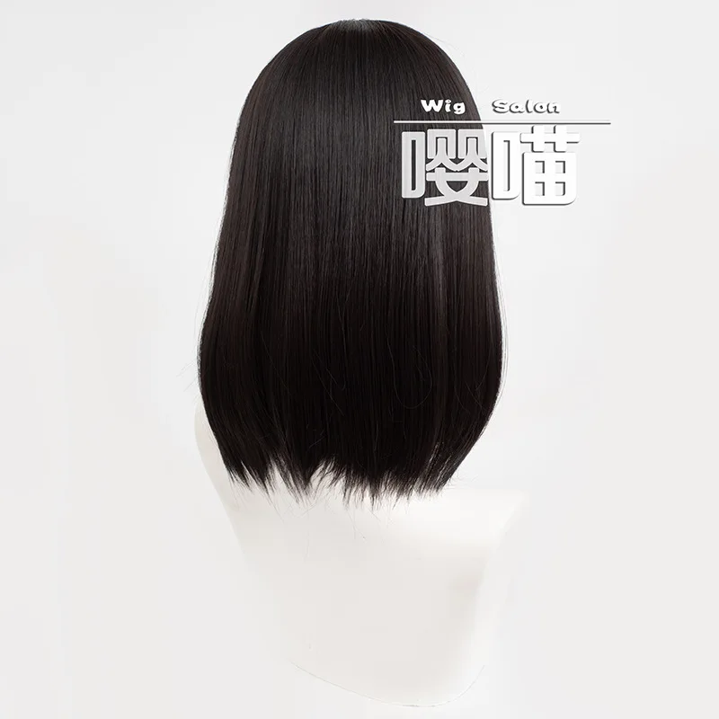 Mikasa Ackerman Cosplay Wig Anime Attack on Titan 40CM Black Heat Resistant Synthetic Hair Cosplay Wigs Halloween Men Women Wig