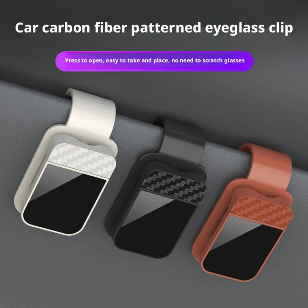 Car Sun Visor Eyeglass Frame Visor Glasses Holder Card Holder Accesso Clips Ticket Hanger Car Interior Storage Stable Eyegl U2I7