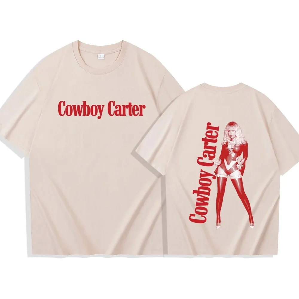 2024 Beyonce Cowboy Carter Album T-Shirts Woman Man Short Sleeve T Shirts Fans Gift Tops High quality Cotton Top Free shipping