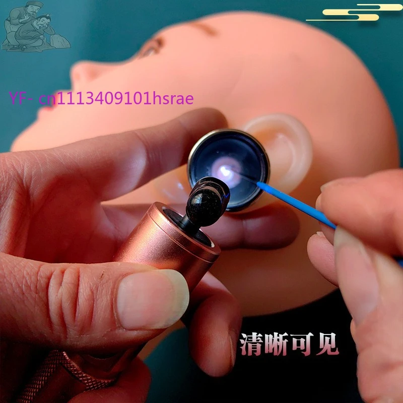 Rechargeable High Brightness Handheld Ear Pick Lamp, Focus Spotlight Ear Cleaning Tool Portable Visible Ear Digging Light
