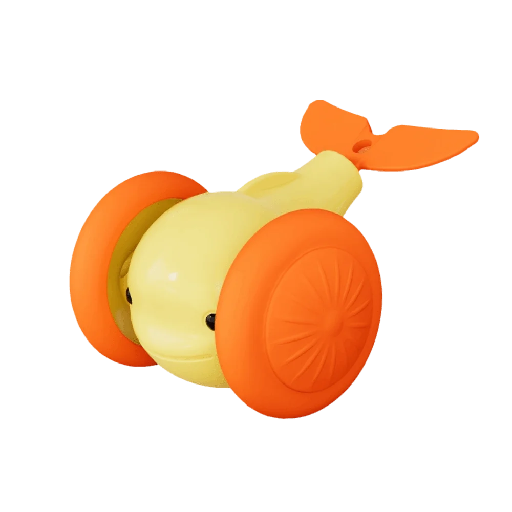

USB Charging Cat Interactive Whale Toy Interactive Running Car Cat Teaser Toy Plastic Electric Whale Car Toy
