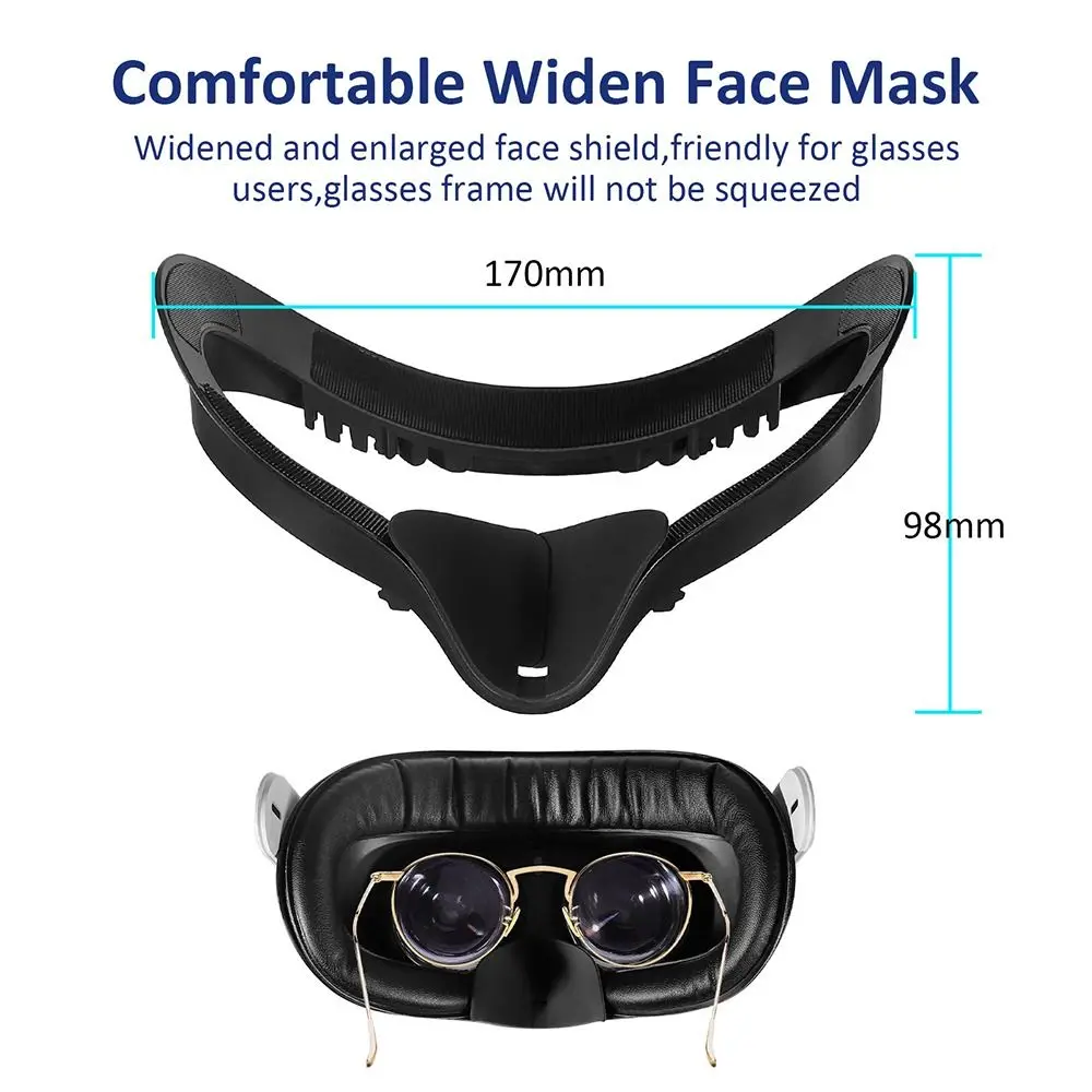 สำหรับ Oculus Quest2 Foam Pad Face Bantal Alas VR Facial ฝาครอบ VR เลนส์แว่นตา Spacer สำหรับ Oculus Quest2